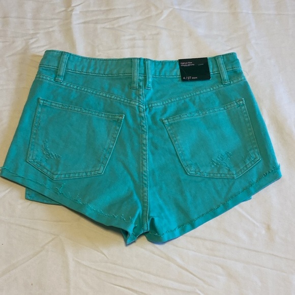 Wild fable highest rise turquoise cheeky shorts. Size 4/27.​ nwt - Picture 3 of 3